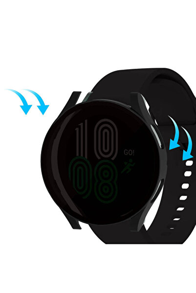 Rivor Samsung Galaxy Watch 4 5 6 40 44mm Uyumlu Sert PC Kasa ve Privacy Hayal...