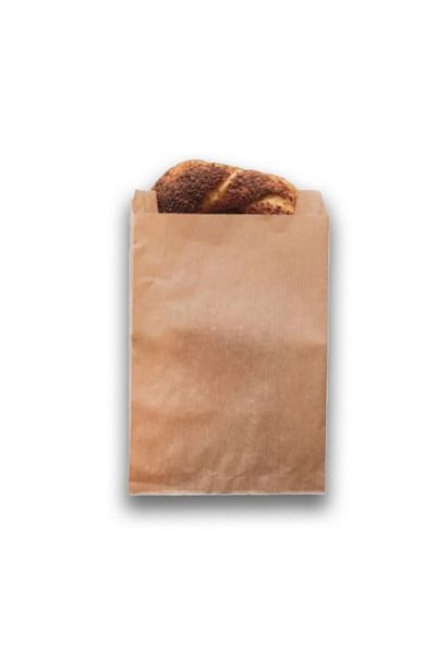 OLİ Art 15x24cm Kraft Closed Paper Bag - 50 Pieces Side Gusset Packaging Gift Package
