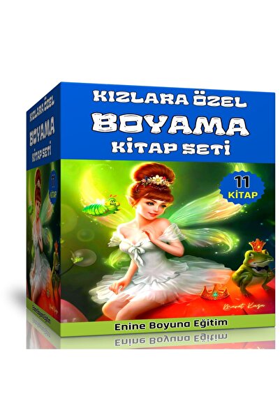 EBE Enine Boyuna Eğitim Special Coloring Book Set for Girls (11 Books – 220 C...