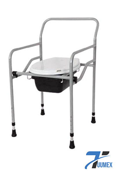Genel Markalar Seyyar Katlanabilir Hasta Yaşlı Tuvalet Sandalyesi Klozetli Wc Li Oturak