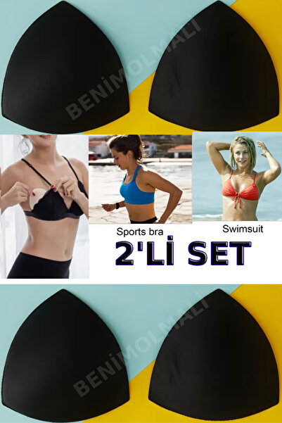 BENİMOLMALI 2 Ζεύγη Μπικούνι Σουτιέν - Μπικίνι μαγιό με επένδυση σουτιέν, επέ...