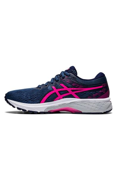 Asics حذاء الجري النسائي باللون الأزرق الوردي