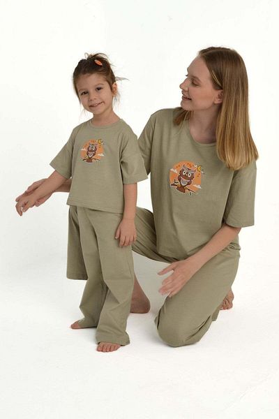 MamaHola Owl Mother and Child Pajama Set