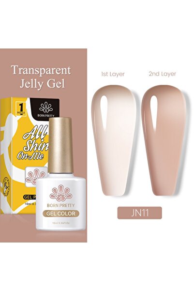 Born Pretty PRO JELLY NUDE GEL 10 ML YARI SAYDAM KALICI OJE