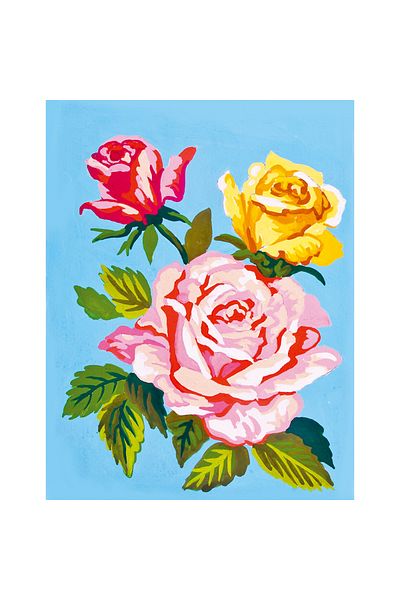 collection d'art 20x25 Cm Rose Printed - Tapestry String Design