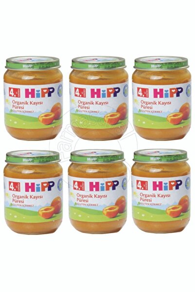 Hipp Kavanoz Organik Kayısı Püresi 125gr 6lı Paket