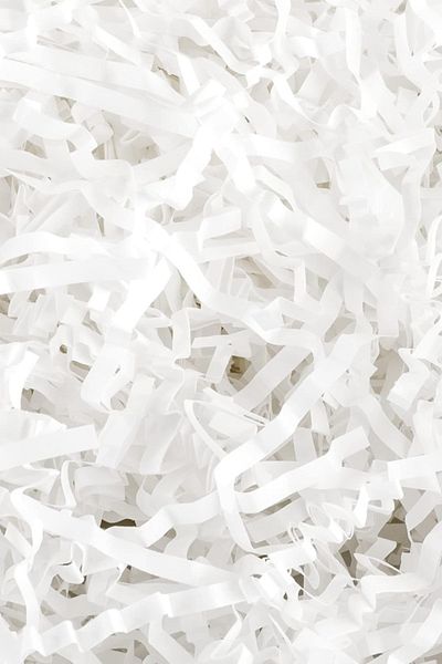 OLİ Art 100g White Zigzag Cropped Paper - Box Filler, Pelur Cropped Ornamental Filler