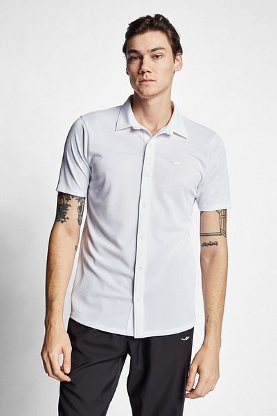 Lescon White Men's Short Sleeve Shirt 22s-1207-22b