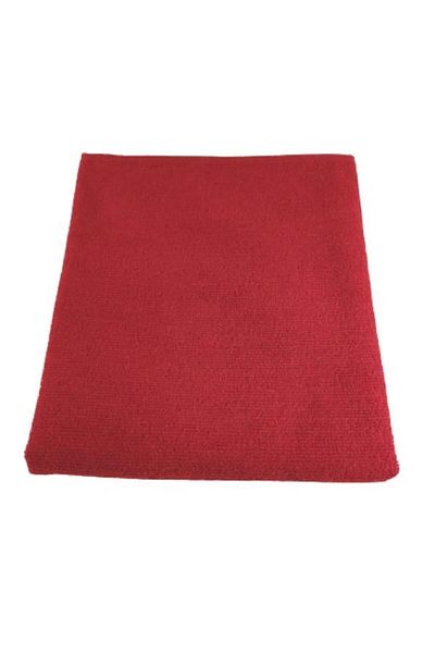 YUKESOFT YAZILIM 3-Piece Red Microfiber Sports Hairdresser Set - Hand, Face and Stain Coloring Resistant, 50x90 cm
