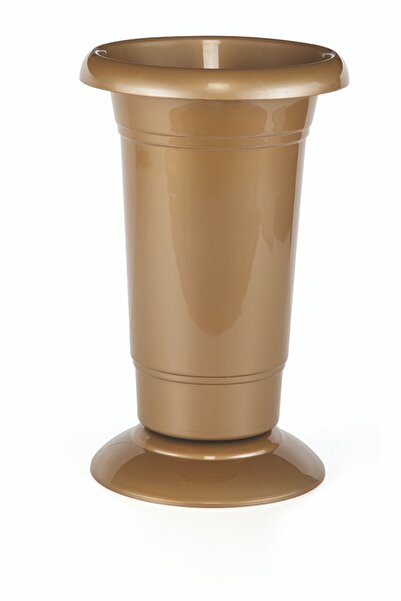 KıtayGroup Silindir Kesme Çiçek Vazosu Şemsiyelik 5,5 Lt Gold V002