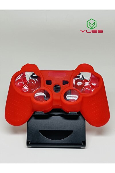 YUES PS3 DualShock 3 Uyumlu Joystick Silikon Koruyucu Kılıf – Kırmızı