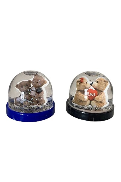 KıtayGroup Ayıcıklı Kar Küresi Küçük Boy 1 Adet Asorti