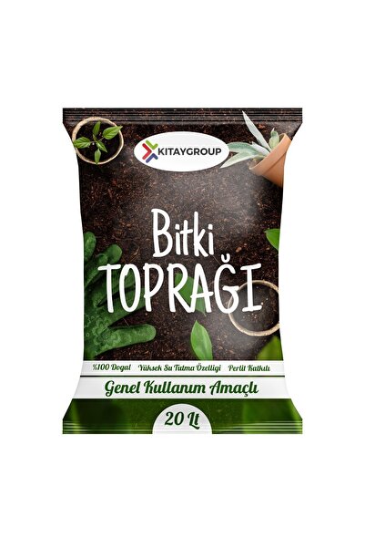 KıtayGroup 20 Litre Genel Bitki Toprağı - Perlit Katkılı Torf Toprağı ( Gübreli )