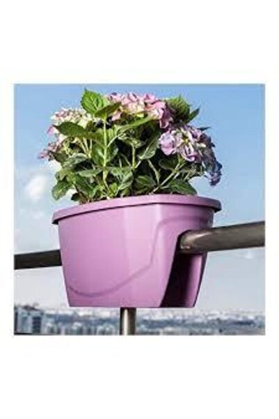 SERİNOVA 60 Cm Zümrüt Balkon Çiçek Ve Bitki Küpeşte Saksısı