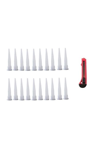 Somafix 10 Adet Silikon Mastik Kartuş Ucu Uç Falçata