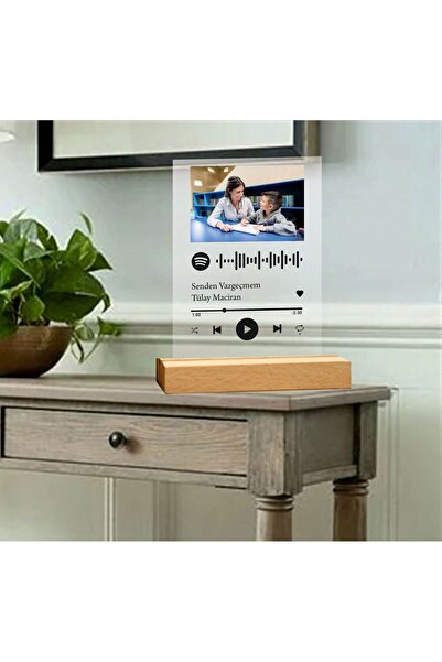 Genel Markalar öğretmenler gününe özel spotify barkodu baskılı plak