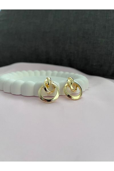 Alexis Carrel Women's Earrings - Gold Color, Small Size, Minimalist Design