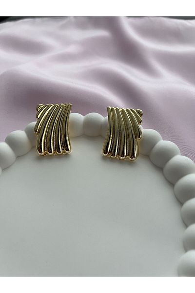 Alexis Carrel Hailey Gold Trendy Earrings