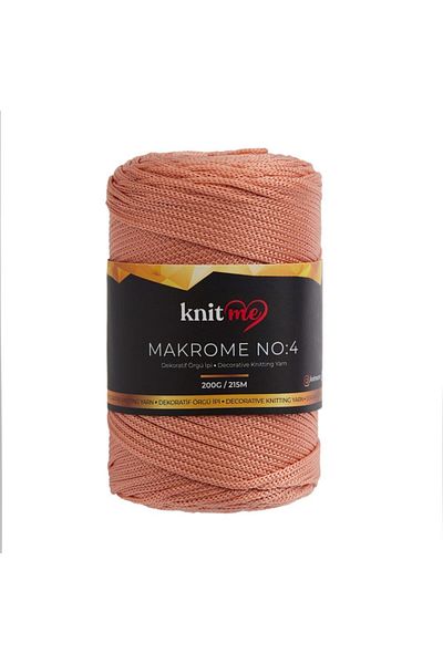 knitme Πολυεστέρας Μακραμέ 4 mm 200 Gr Πλεκτό Σχοινί 6440