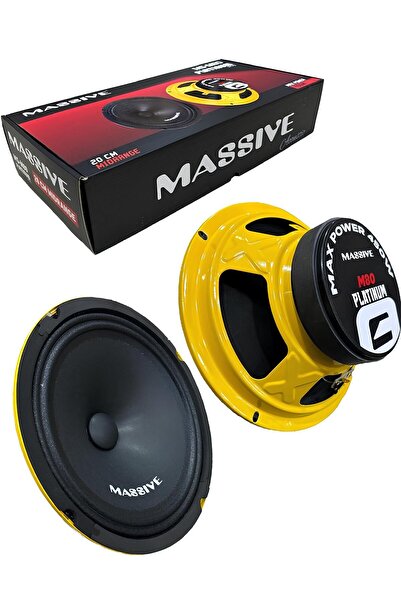 SUNASK Massive Ms-m80 Platinum Series Çifti 900 Watt 350 Rms 20 Cm Midarange  Oto Hoparlör Profesyonel Seri