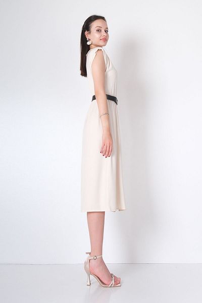 Yare Trendy Summer Belted Dress - Slit Detail