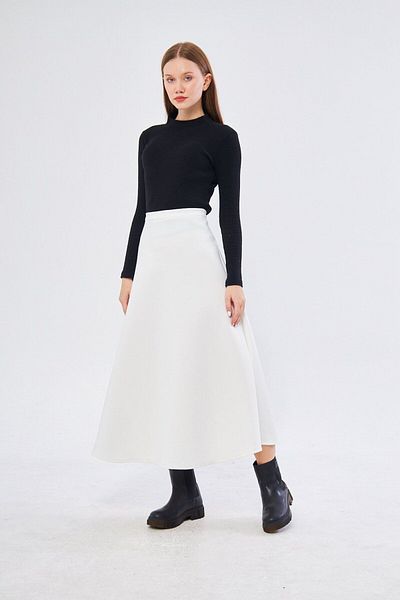 Minharir Puff Scuba Skirt