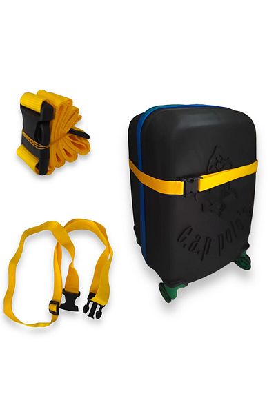BALP Premium Yellow Luggage Belt - 2 Pieces