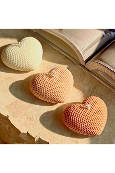 Genel Markalar kalp mum kalıbı dekoratif kalp model mum silikon kalıbı küçük boy