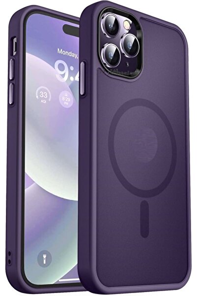 m.tk moveteck İphone 14 Pro Max Kılıf Mat Magsafe Şarj Özellikli Darbe Önleyi...