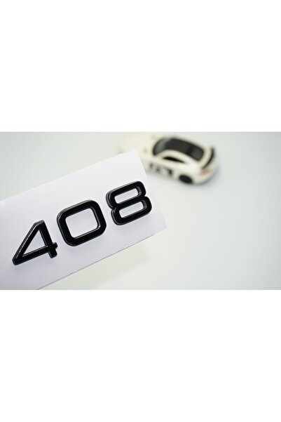 DK Tuning Peugeot 408 Bagaj 2022+ Parlak Siyah ABS Logo Amblem