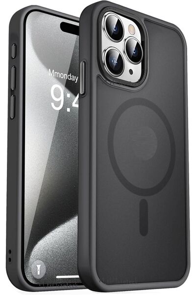 m.tk moveteck İphone 15 Pro Kılıf Mat Magsafe Şarj Özellikli Darbe Önleyici H...
