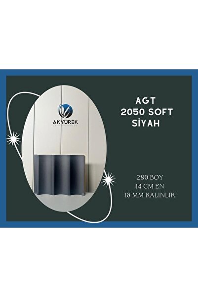 AGT Akyürek 2050 Soft Siyah Dekor Profil Duvar Kaplama Lambri