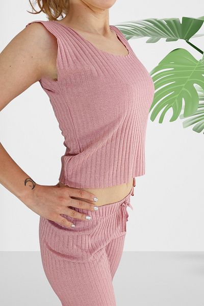 BiavSi Γυναικεία μπλούζα με ριμπ λεπτό ύφασμα Casual Camisole Strap