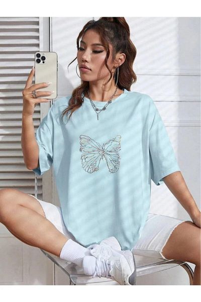 Evomind 1 tricou pentru achiziții de 5 și mai sus în coș - Tricou oversize tricotat cu decolteu tip fluture