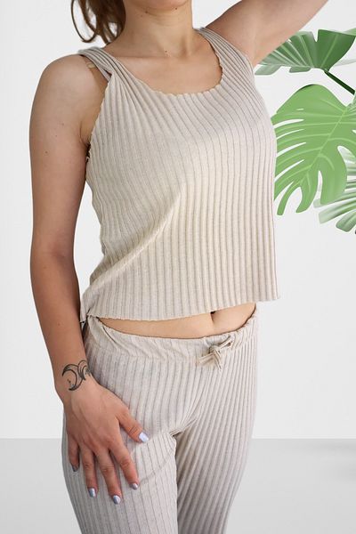 BiavSi Γυναικεία μπλούζα με ριμπ λεπτό ύφασμα Casual Camisole Strap