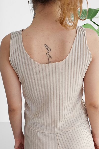 BiavSi Γυναικεία μπλούζα με ριμπ λεπτό ύφασμα Casual Camisole Strap