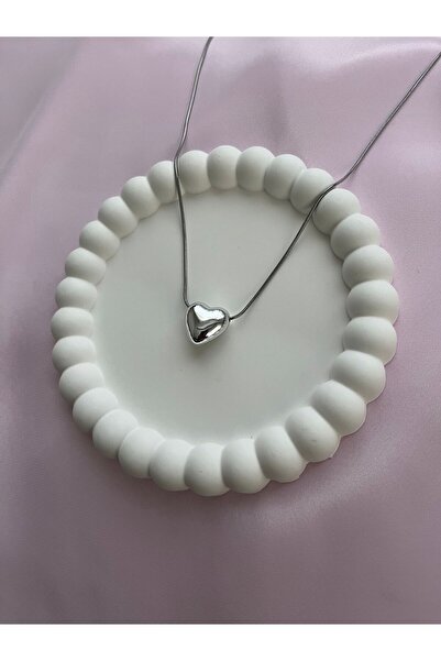 Alexis Carrel قلادة نسائية منقوشة على شكل قلب بالون - فولاذية معقدة