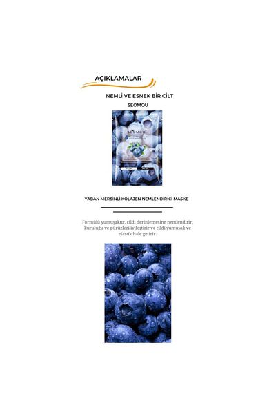 SEOMOU Collagen Moisturizing Mask with Blueberry Extract