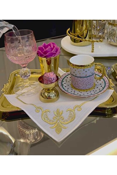 LASETU موديل Mihrimah 6 عبوات مناديل العرض والكوكتيل