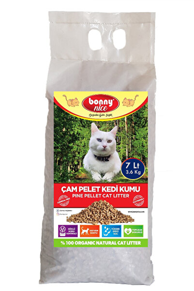 Bonny Nice Doğal Pellet Çam Peleti Kedi Kumu 3.6 Kg 6 L