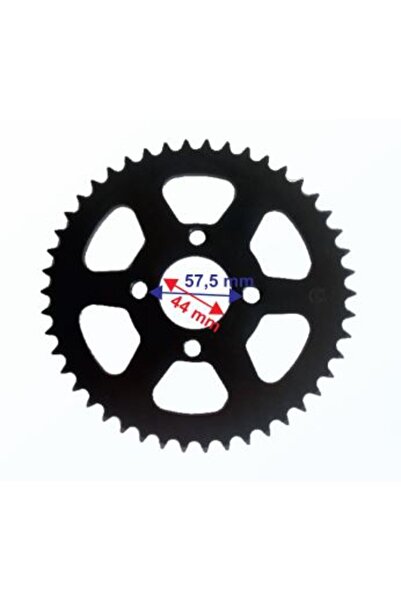 Mondial ATV TERRATRACK 200 UYUMLU ARKA DİŞLİ 428-46T İÇ 44 mm 4 DELİKLİ IND Ö...