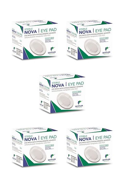 Nova Pad Adult Eye Cover Tape Eye Pad 6.5x9.5cm 250 Pieces