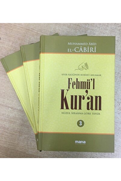 Mana Yayınları Fehmül Kuran, Muhammed Abid El-cabiri, 3 Cilt, Mana Yay.