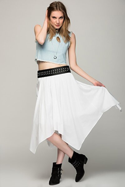 Pitti Women's White Skirt 20927