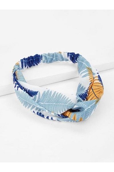 So Much Accesories Blue Soft Textured Colorful Crown/Headband