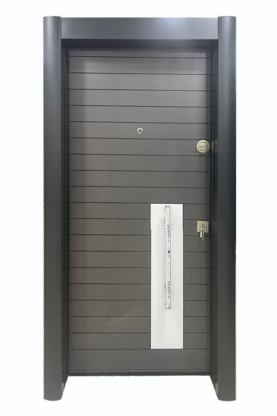 Tezdoor Çelik Kapı, Emniyet Kilit Sistemli, Monoblok Kilitli Daire Kapısı Sol...