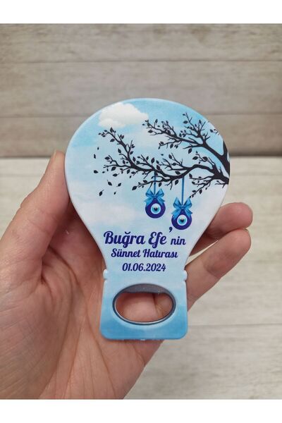 onuratasarlat 25 adet balon açacak magnet sünnet nazar boncuğu