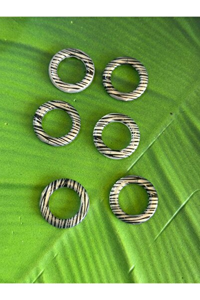 Gönülden Tasarım Zebra Sa deznom 3x3 cm 6 komada prsten nakit Bonicube - sa r...