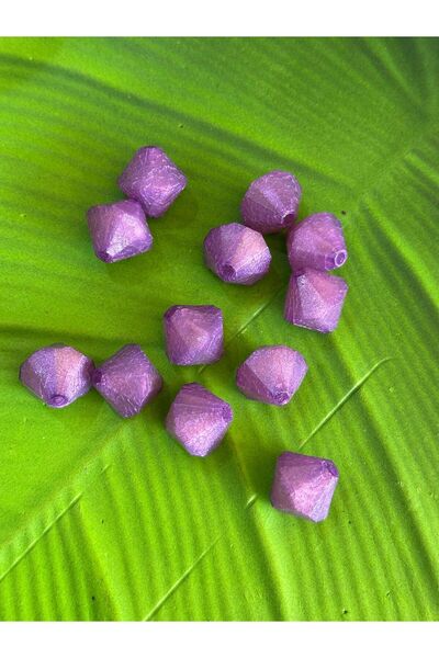 Gönülden Tasarım 12-dijelni set Taki Sa perlama u ljubičastoj boji, 3x3 cm