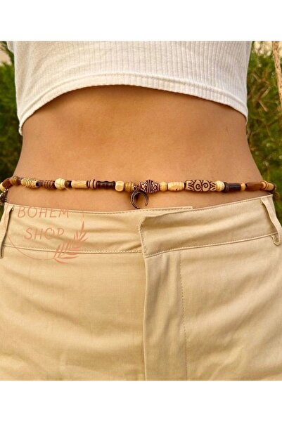 Bohem Shop El Yapımı Bohem Bel Kolyesi, bel zinciri, boncuklu kemer boho